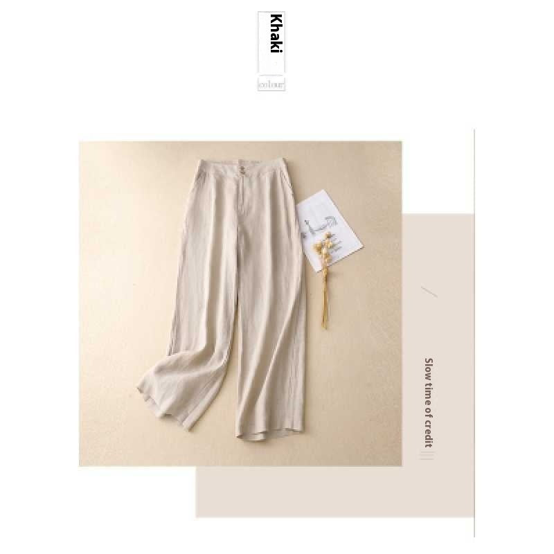 Pantalón de Lino Pierna Ancha | Ligero, Elegante y Combinable, 100% lino natural