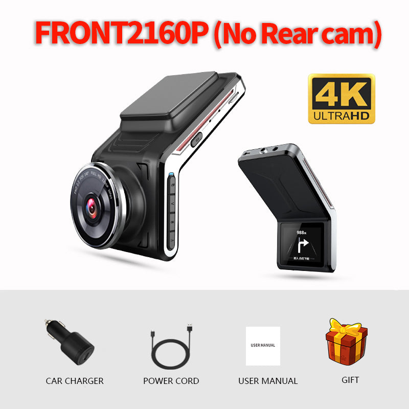 2K Camara para auto, frontal y trasero con WiFi y visión noctura, 1GB