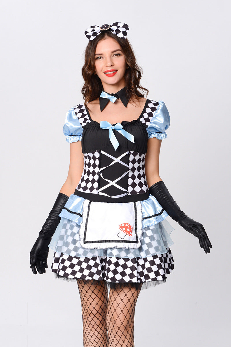 Uniforme de Alice de fantasía. Alicia en el pais de las maravillas, Disfraz