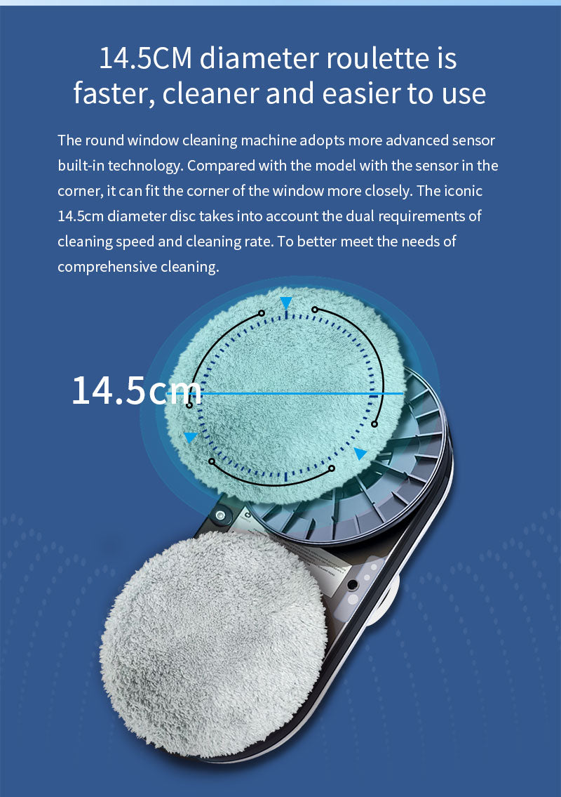 Robot Limpiavidrios Inteligente con Rociado Automático | Limpieza Segura y Precisa