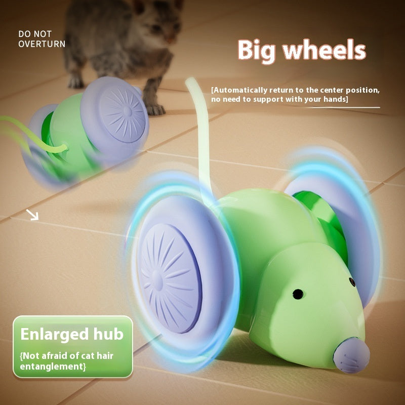 Juguetes para mascotas: Juguete interactivo para gatos, coche eléctrico con ratón