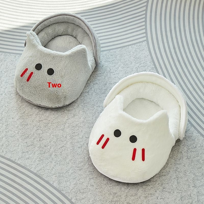 Cama para Mascotas 4 Estaciones | Diseño Pantufla Súper Suave