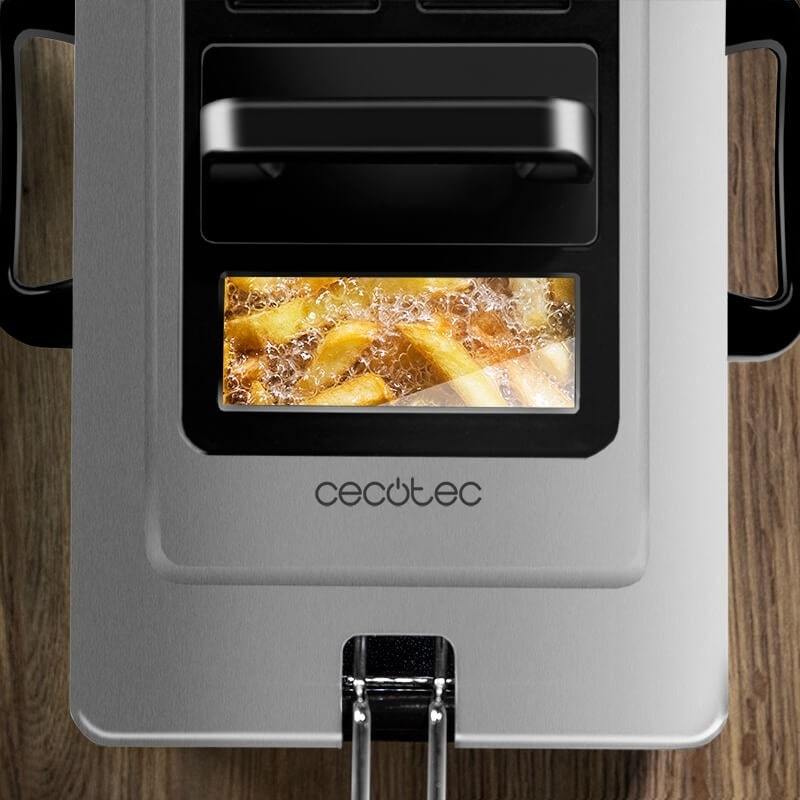 Freidora Electromecánica 3L,  Freidora de Papas 3L con Recubrimiento Antiadherente
