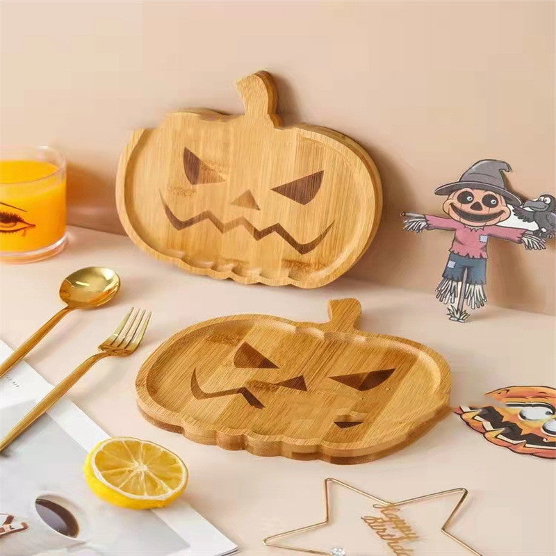 Bandeja de madera en forma de fantasma de Halloween, plato de calabaza de Halloween ideal para tu fiesta de Terror!