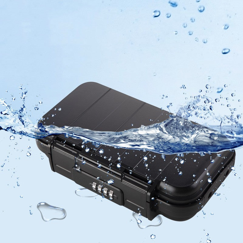 ¡Mini caja fuerte! Caja de seguridad portátil para la playa, pequeña combinación, segura y antirrobo, caja de seguridad impermeable con cuerda de alambre extraíble para el hogar