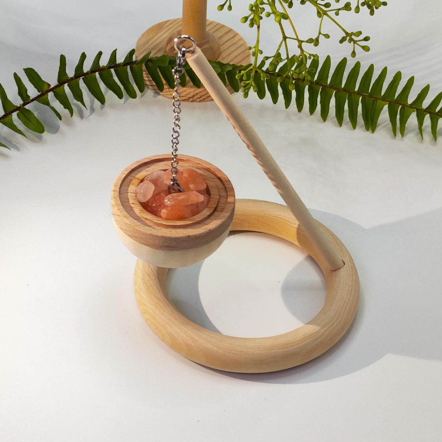 Difusor de Sal con Madera de Pino – Aromaterapia Rústica y Pura