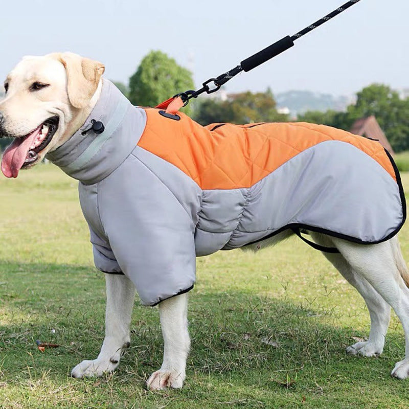 Nuevo abrigo de invierno para perros grandes, ropa impermeable para mascotas para perros medianos y grandes, chaleco grueso cálido para perros, chaqueta Labrador personalizada