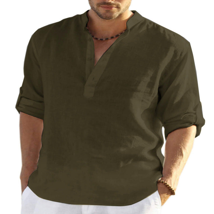 Camisa de Lino para Hombre | Ligera y Transpirable algodón de calidad