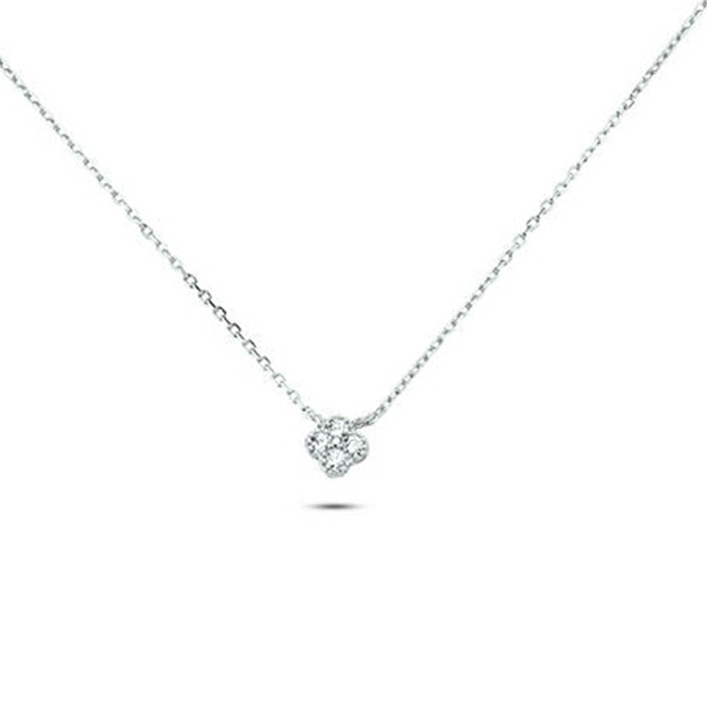 Cadena corta con diseño delicado con un dije de piedra