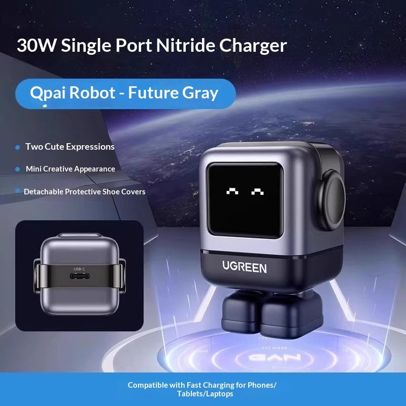 Cargador Rápido GaN 30W USB-C | Tecnología Inteligente y Compacta, velocidad