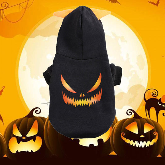 Ropa para perros con suéter de calabaza de Halloween; Ropa para mascotas