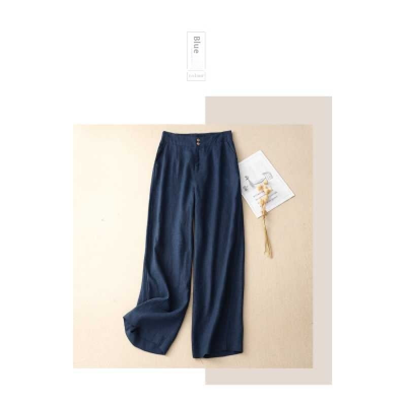 Pantalón de Lino Pierna Ancha | Ligero, Elegante y Combinable, 100% lino natural