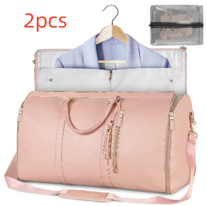 Bolso de viaje de gran capacidad, bolso de mano para mujer, bolso de traje plegable