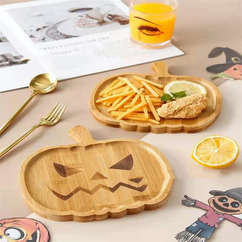 Bandeja de madera en forma de fantasma de Halloween, plato de calabaza de Halloween ideal para tu fiesta de Terror!