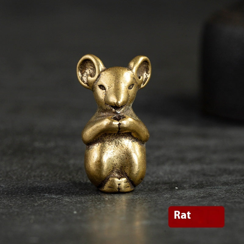Mascota Zodiacal China en Cobre | Amuleto de Prosperidad