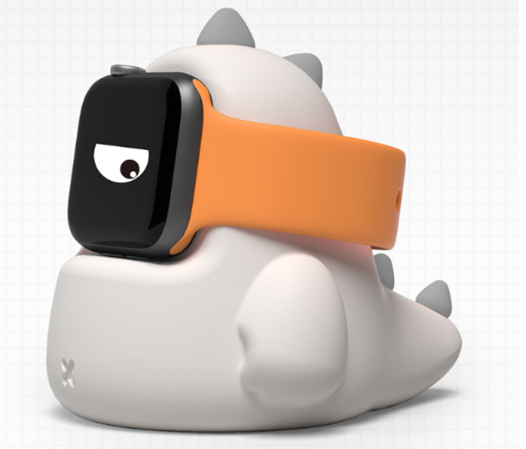 Cargador de reloj para marca Apple, Dinosaurio adorable y cómodo para Apple Watch