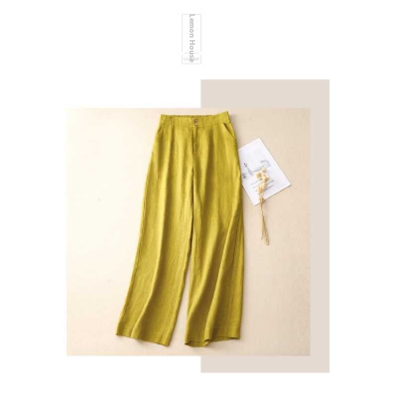 Pantalón de Lino Pierna Ancha | Ligero, Elegante y Combinable, 100% lino natural
