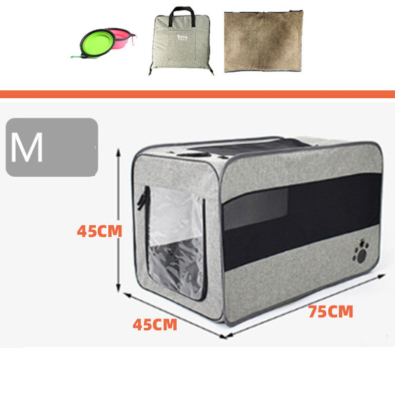 Bolsa de viaje para PERROS, bolsa portátil para mascotas, bolsa de tela plegable para mascotas, bolsa de transporte de viaje para jaula para mascotas con cremalleras de seguridad de bloqueo