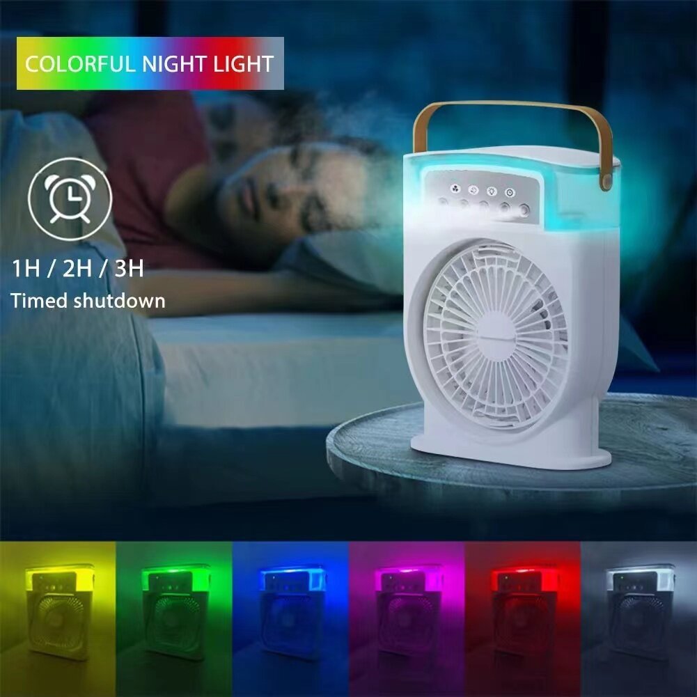 Mini Aire Acondicionado Portátil USB – ¡Frescura Inteligente con Luz LED!