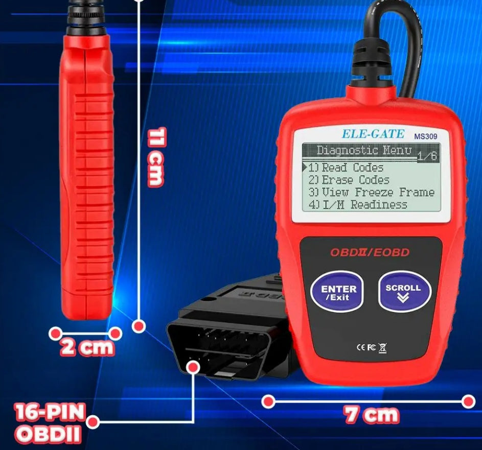 Herramienta de diagnóstico automotriz con escáner OBD2