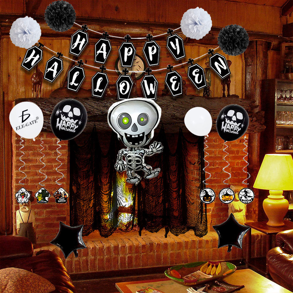 Decoraciones Espeluznantes para Cumpleaños cerca de Halloween – Ambiente Perfecto y Fácil de Instalar