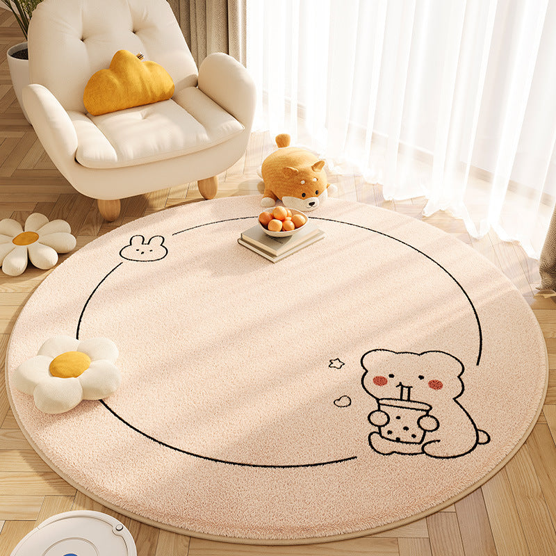 Alfombra Anime Redonda – ¡Diseños de Dibujos Animados que Enamoran! 🐶🐼🐰