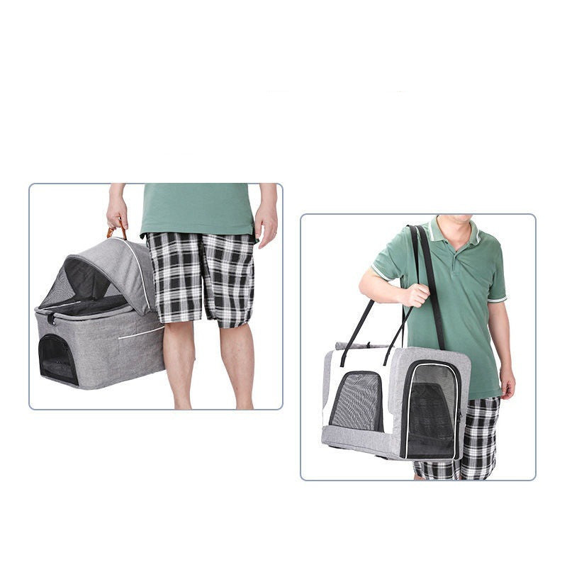 Cochecito Ligero Plegable Separable Cochecito De Viaje Para Perros Al Aire Libre