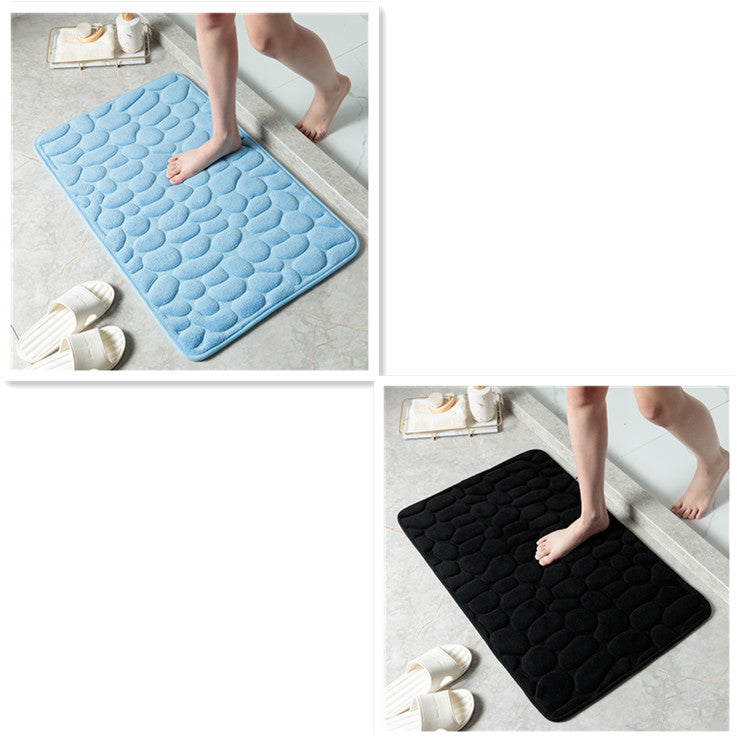 Alfombra de Baño Efecto Piedra 3D — Ultra Suave, Antideslizante y Súper Absorbente