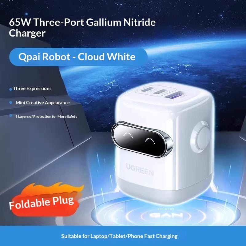 Cargador Rápido GaN 30W USB-C | Tecnología Inteligente y Compacta, velocidad