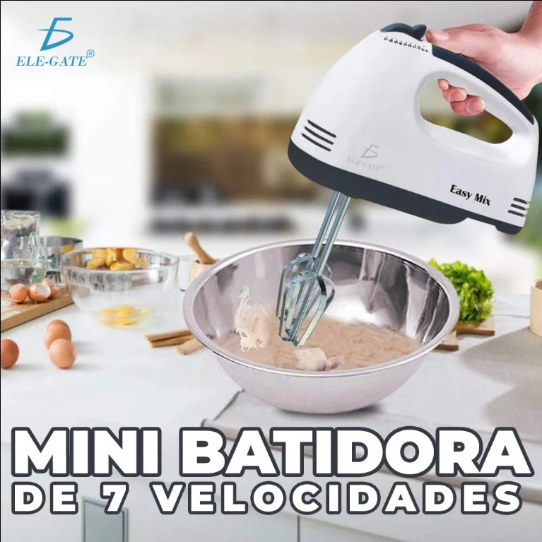Batidora de Mano 7 Velocidades 260W | Mezcla, Amasa y Bate sin Esfuerzo