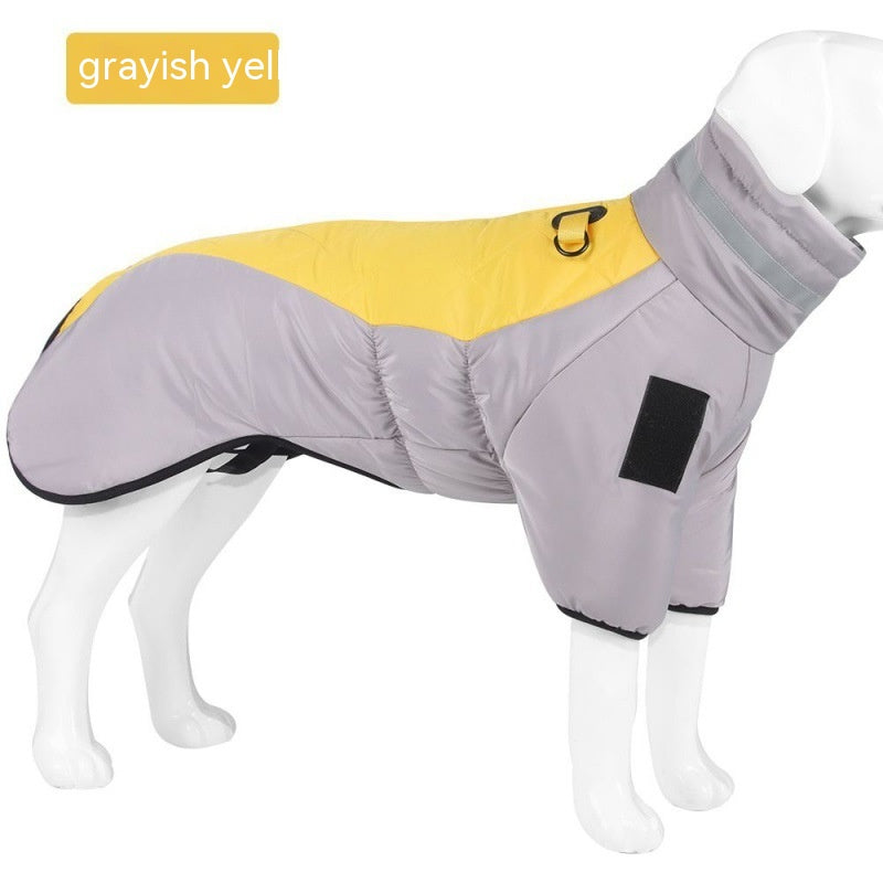 Nuevo abrigo de invierno para perros grandes, ropa impermeable para mascotas para perros medianos y grandes, chaleco grueso cálido para perros, chaqueta Labrador personalizada