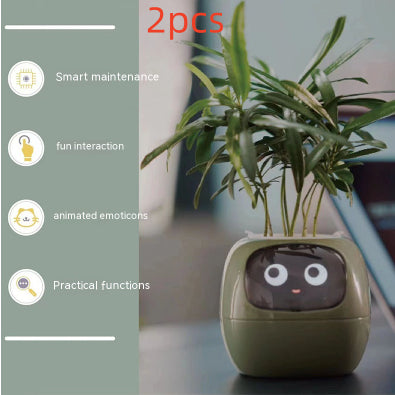 Maceta Inteligente Interactiva | Monitor de Planta con Sensores y Pantalla