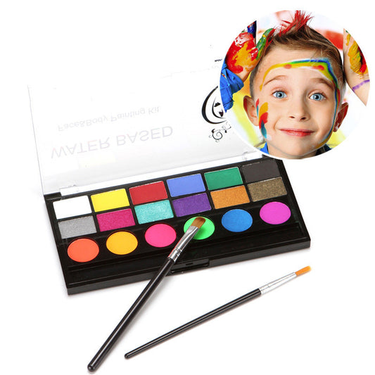 Set de Pintura Corporal UV 🎨 – 18 Colores para Halloween y Maquillaje Creativo
