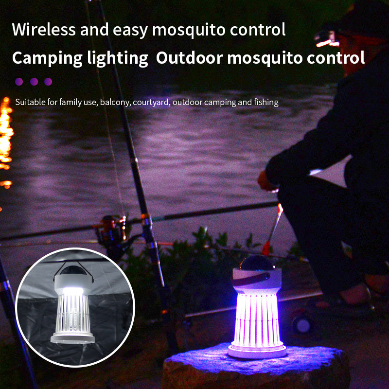 Lámpara Mata Mosquitos 2 en 1 con Proyector de Estrellas – Segura y Portátil