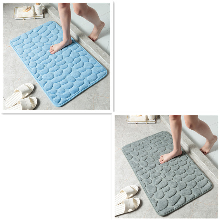 Alfombra de Baño Efecto Piedra 3D — Ultra Suave, Antideslizante y Súper Absorbente