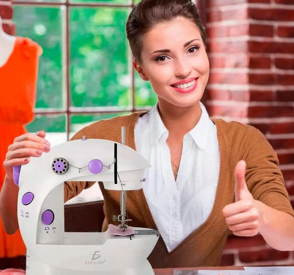 Mini Máquina de Coser Eléctrica con LED – Compacta, Práctica y Multifuncional