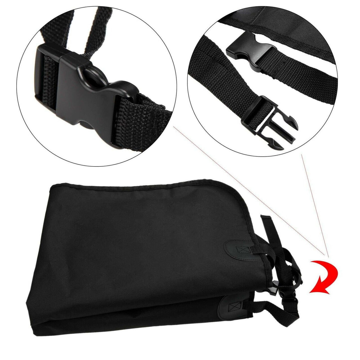 Funda de asiento trasera para coche, mascota, perro, viaje, impermeable, Protector de banco, lujo, negro