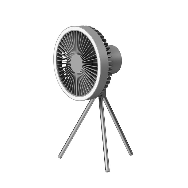 Ventilador de Camping al aire libre portátil USB recargable tienda de campaña trípode ventilador Mini ventilador de techo colgante