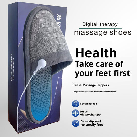 Pantuflas de Masaje con Microcorriente – 8 Modos & 19 Intensidades fisioterapia y relax