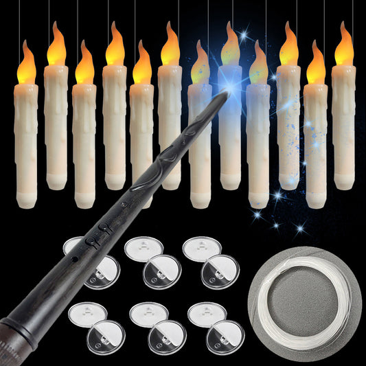 Velas Electrónicas LED con Control Remoto – Decoración Mágica para Halloween y Navidad 🕯️✨