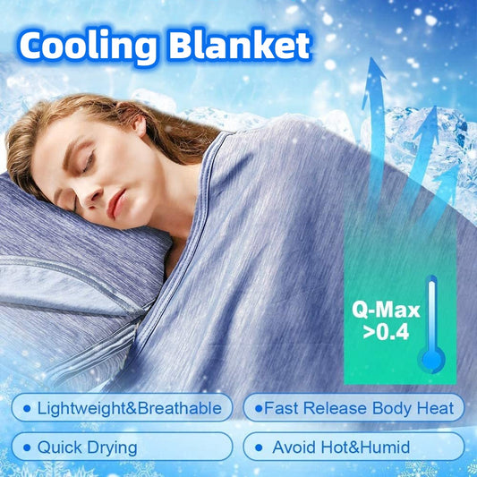 Manta Cool Tech Q-Max – Refrescante, Ligera, Transpirable y Fácil de Lavar
