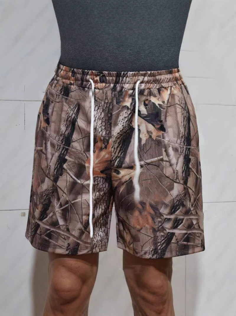 Shorts Camuflaje Casual con Cintura Ajustable | Estilo Relax