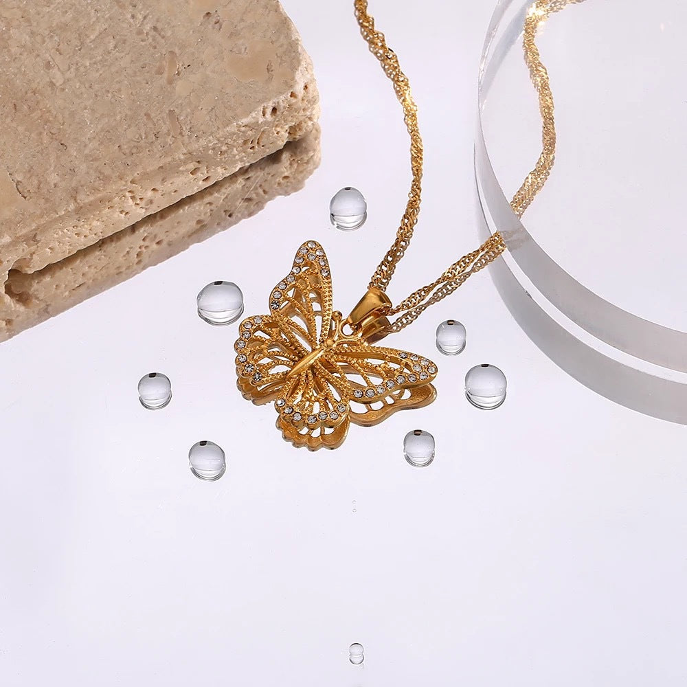 ollar con colgante de ángel, collar de Cupido de ángel de marca cuadrada, collar en dorado
