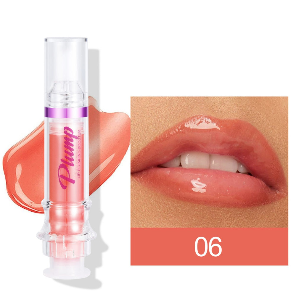 Nuevo tubo de labios rico bálsamo, Color ligeramente brilloso, labios de miel, espejo de cristal, labios, lápiz labial líquido con espejo