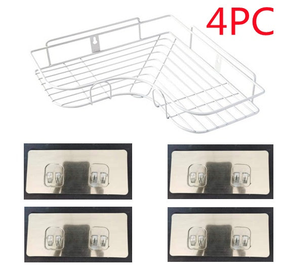 Repisa Esquinera sin Taladro | Organizador de Baño y Cocina con Succión