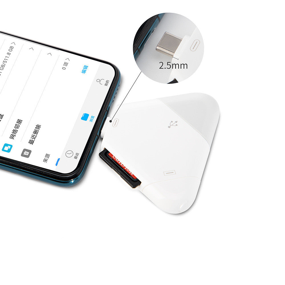 3 en 1 adaptador OTG de alta velocidad magnético multifunción USB 3.0 USB 2.0 para lector de tarjetas SD TF