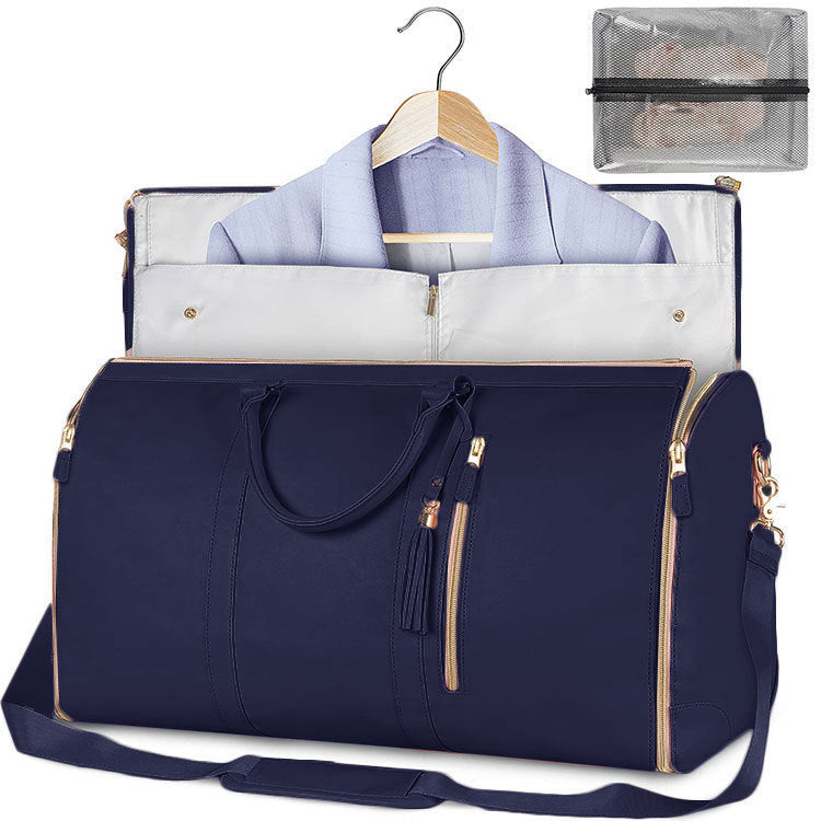 Bolso de viaje de gran capacidad, bolso de mano para mujer, bolso de traje plegable