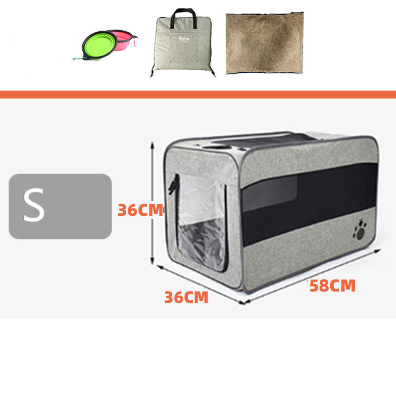 Bolsa de viaje para PERROS, bolsa portátil para mascotas, bolsa de tela plegable para mascotas, bolsa de transporte de viaje para jaula para mascotas con cremalleras de seguridad de bloqueo