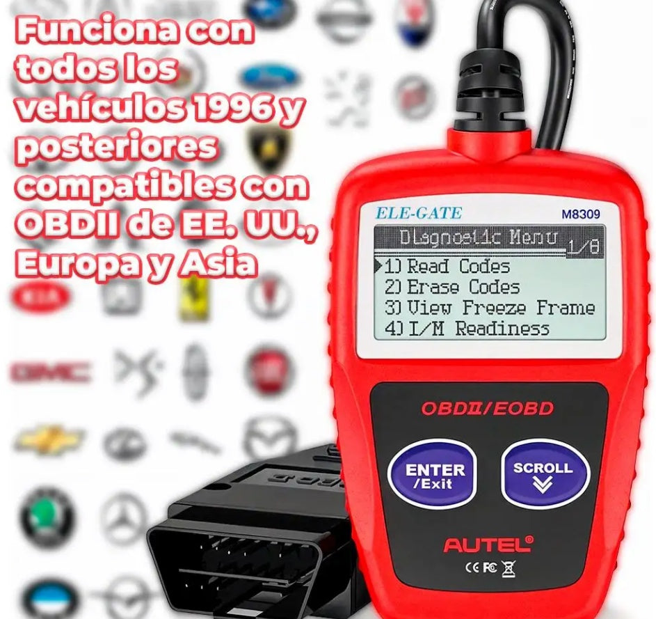 Herramienta de diagnóstico automotriz con escáner OBD2