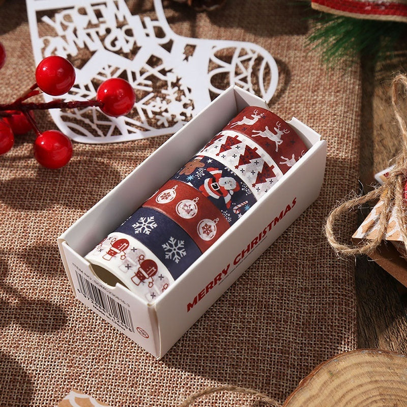 cinta adhesiva de papel Cinta con motivo navideño, Material de decoración navideña